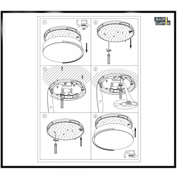 Світильник вуличний настінно-стельовий ArchiLumia Ruby 39014 