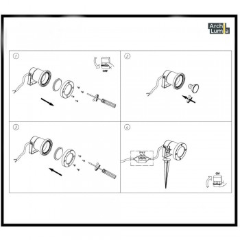 Світильник грунтовий направленого світла ArchiLumia Spot 49014